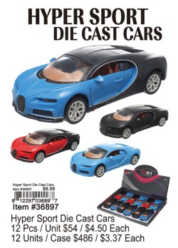 Hyper Sport Die Cast Cars