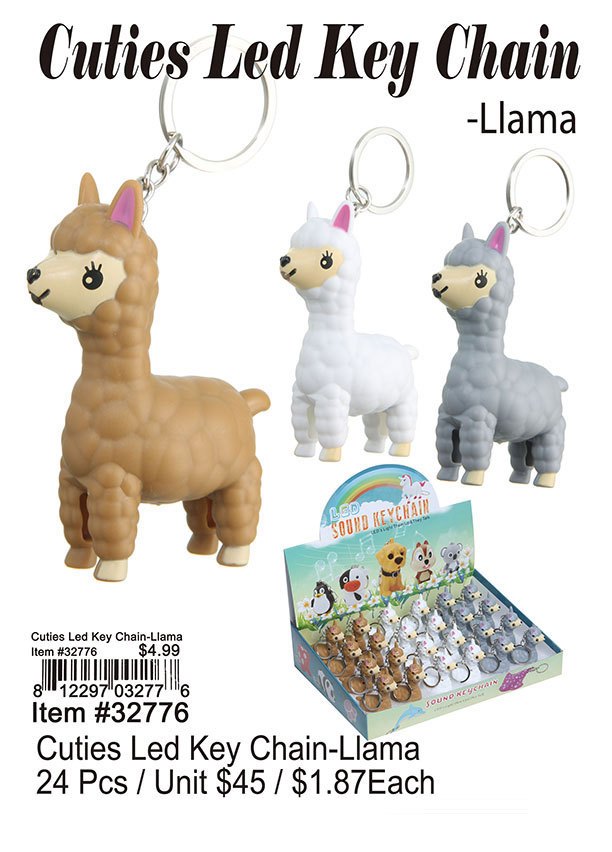 Cutie LED Keychain-Llama