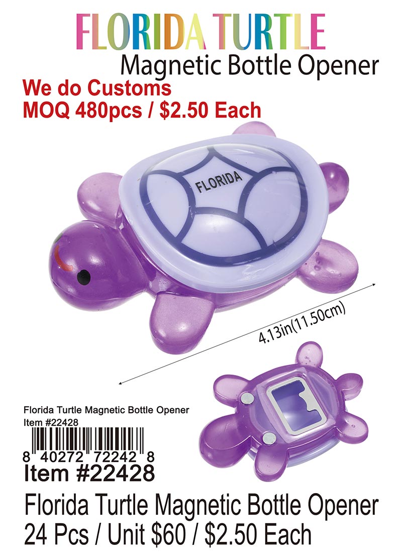 Florida Turtle Magnetic Bottle Opener