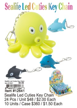Sealife Led Cuties Keychain