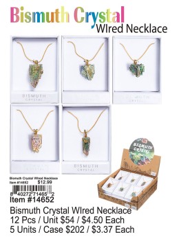 Bismuth Crystal WIred Necklace