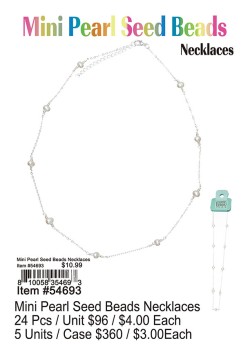 Mini Pearl Seed Beads Necklaces