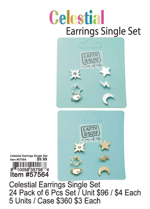 Celestial Earrings Single Set