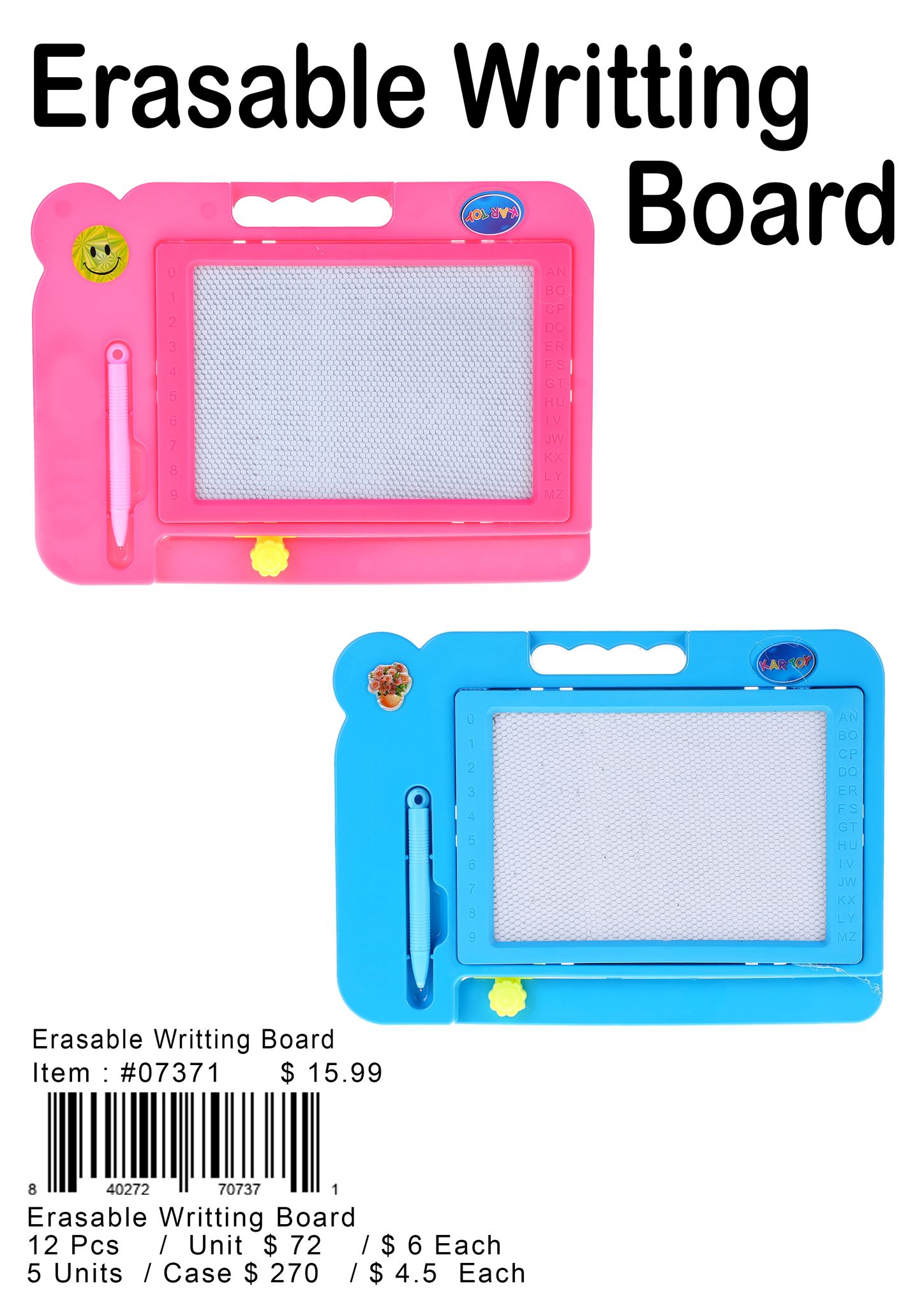 Eraseable Writing Board