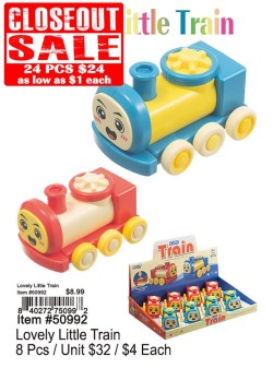 Lovely Little Train 24 Pcs. - Closeout