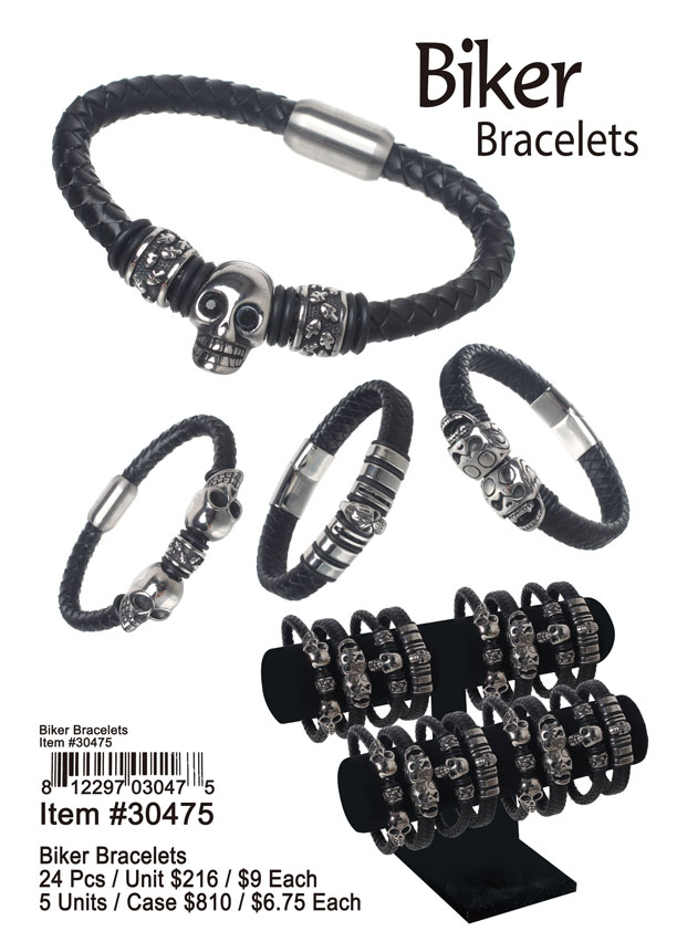 Stainless Steel Biker Bracelets
