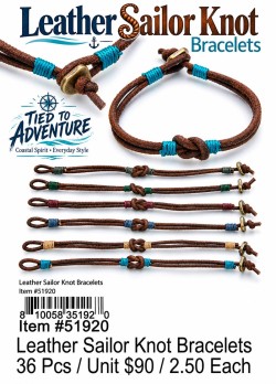 Leather Sailor Knot Bracelets