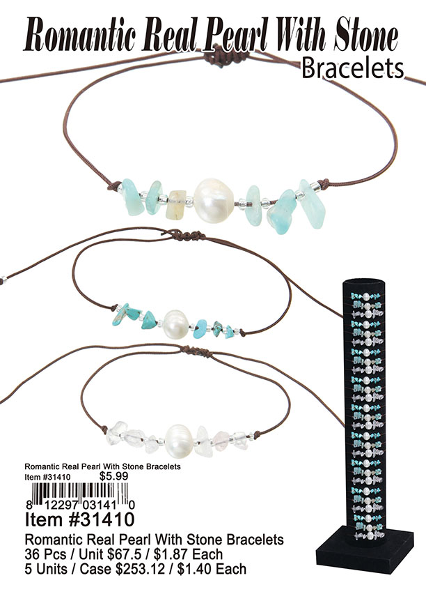 Romantic Pearl with Stone Bracelets