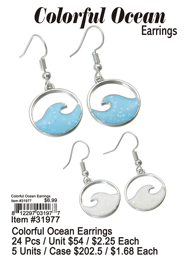 Colorful Ocean Earrings