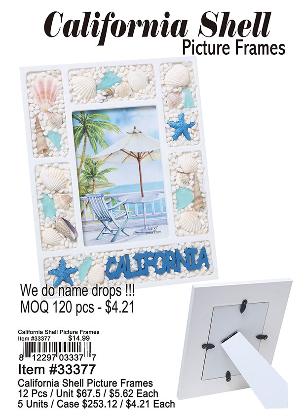 California Shell Picture Frames