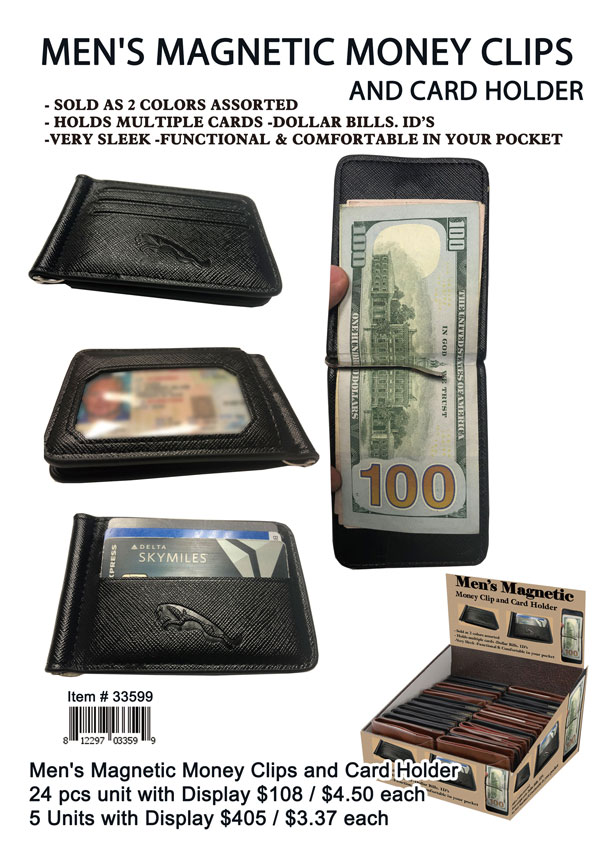 Men Magnetic Money Clips and Card Holder