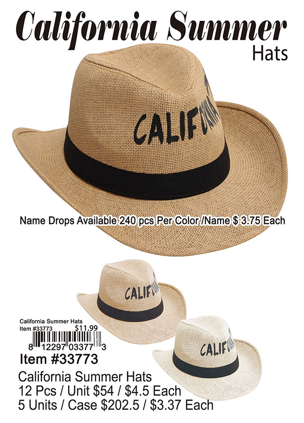 California Summer Hats