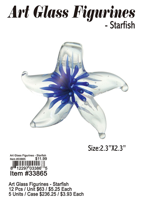 Art Glass Figurines-Starfish