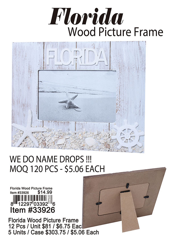 Florida Wood Picture Frame