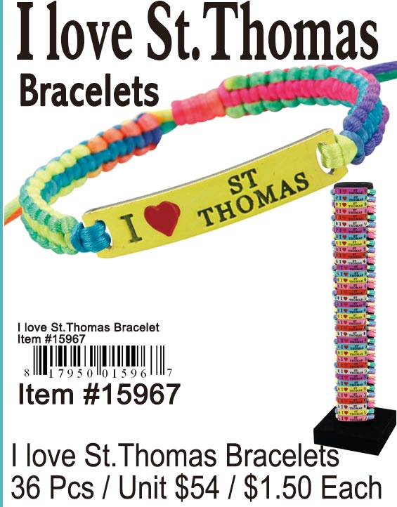 I Love St Thomas Bracelets