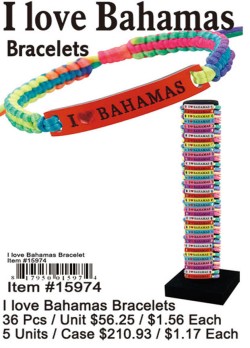I Love Bahamas Bracelets