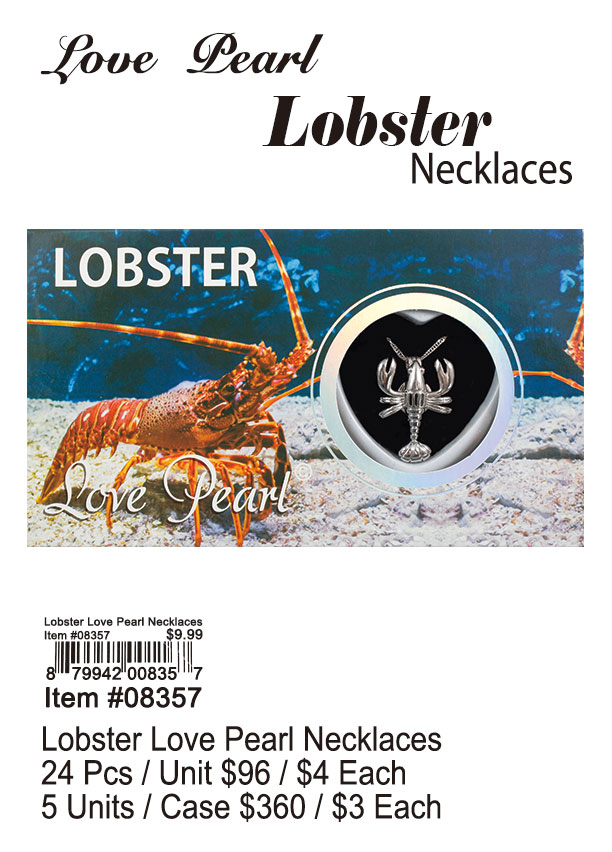 Lobster Love Pearl Necklace
