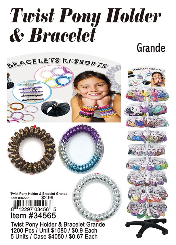 Twist Pony Holder and Bracelet Grande