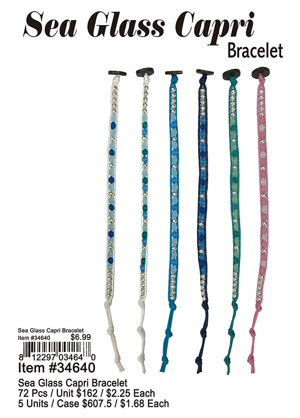Sea Glass Capri Bracelets