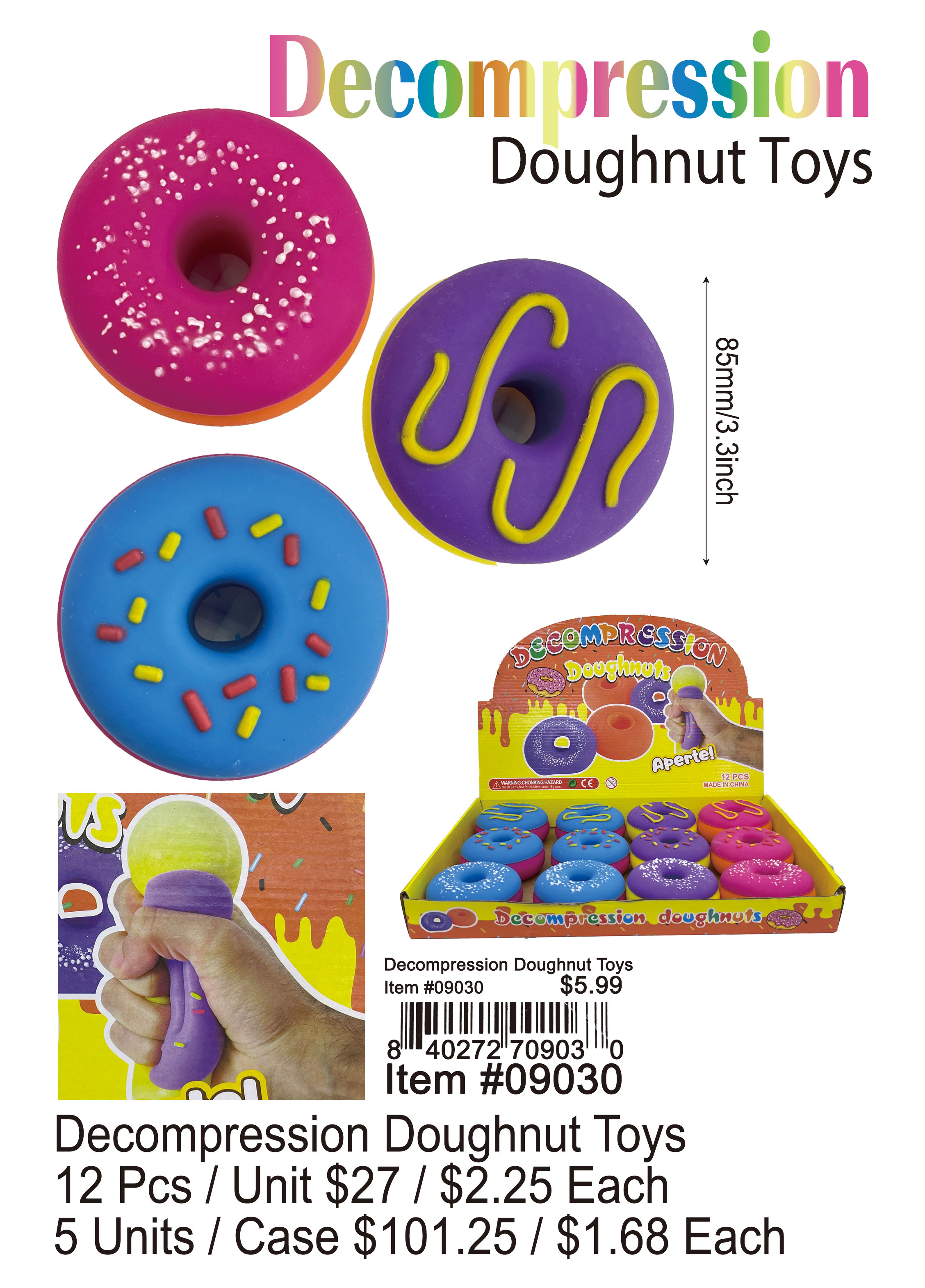 Decompression Doughnut Toys