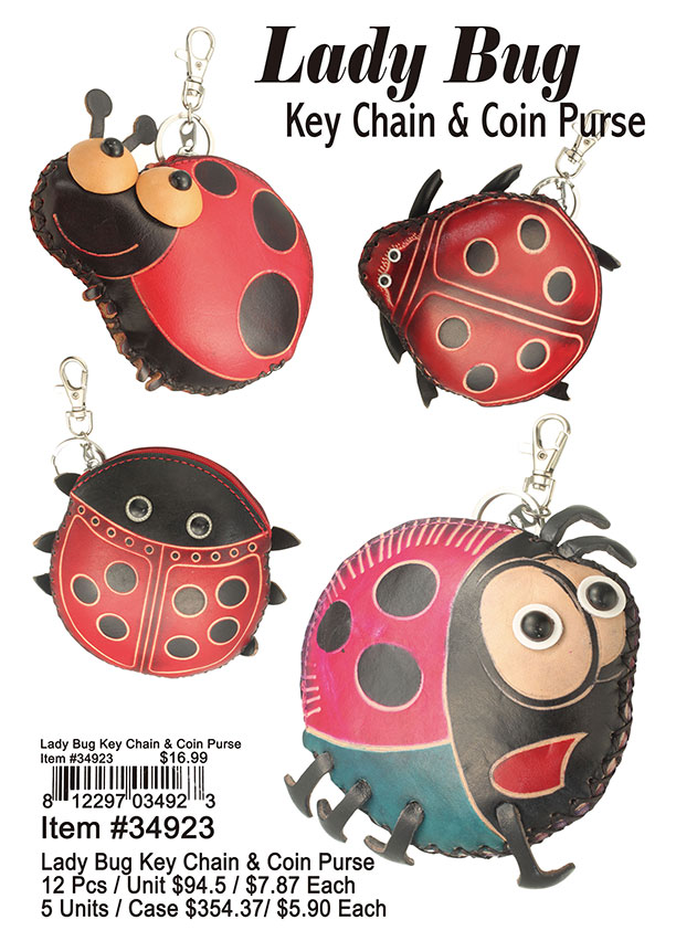 Lady Bug Keychain and Coin Purse