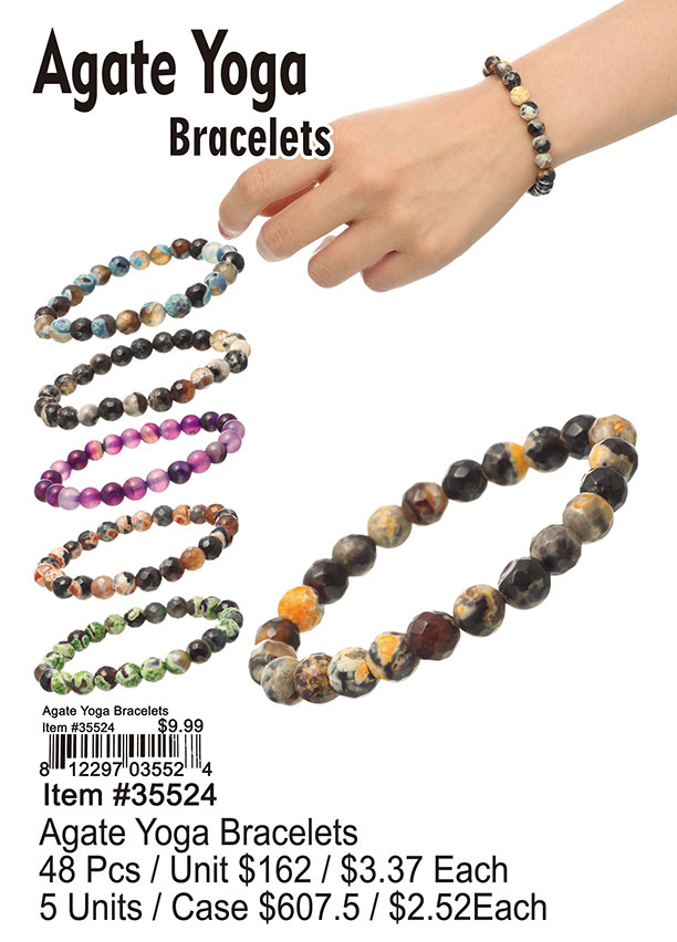 Agate Yoga Bracelets