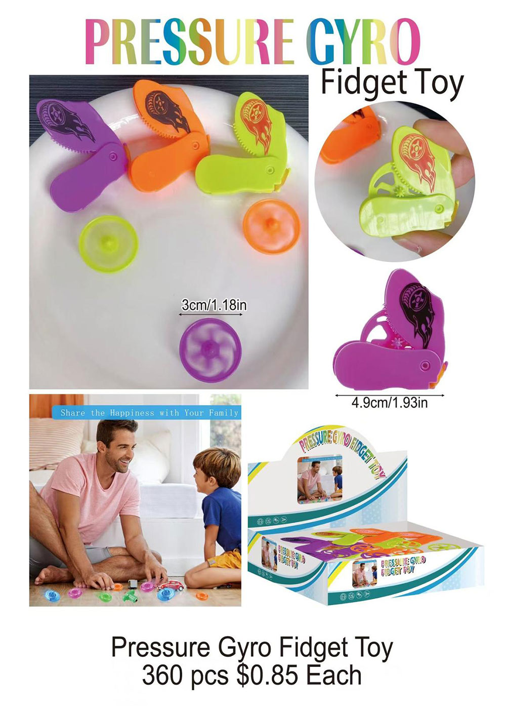 Pressure Gyro Fidget Toy