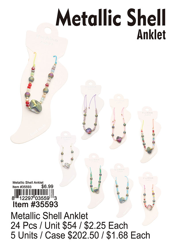 Metalic Shell Anklet