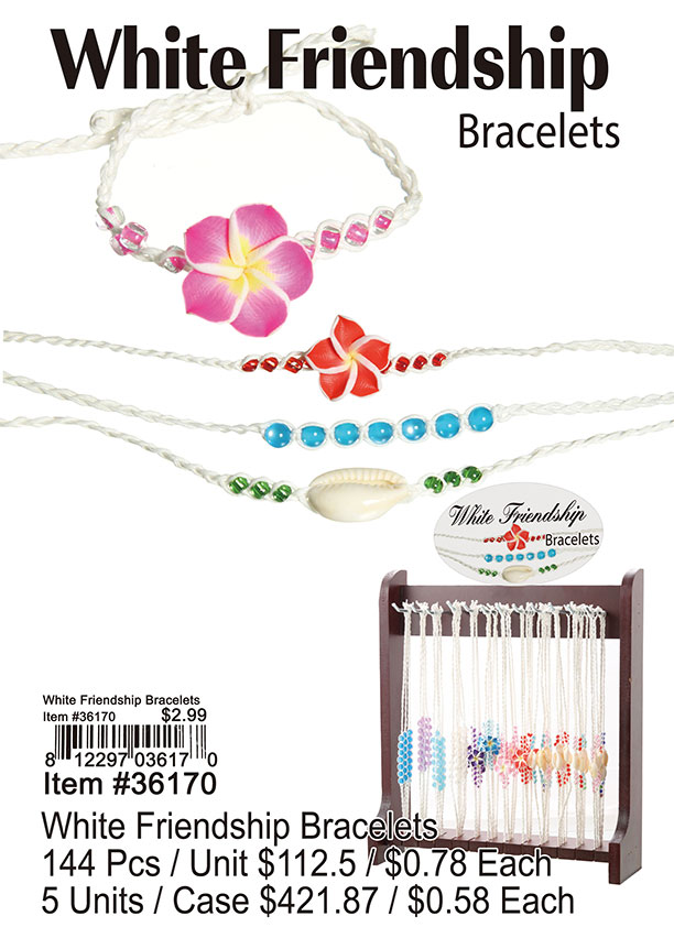 White Friendship Bracelets
