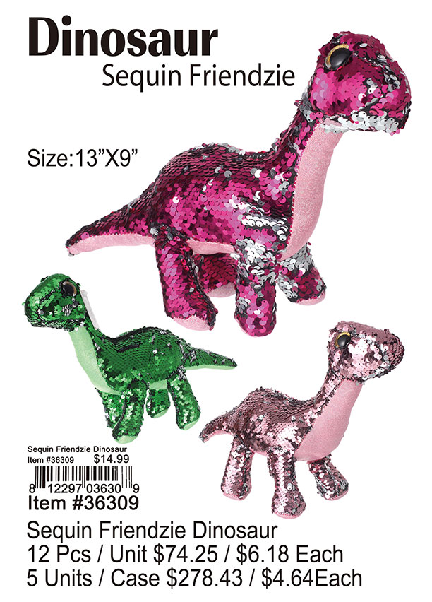 Sequin Friendzie Dinosaur