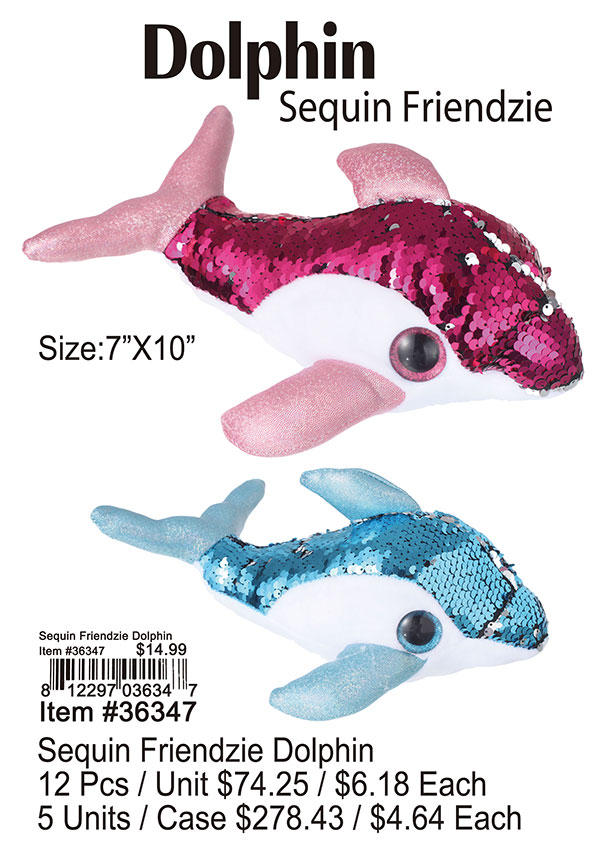 Sequin Friendzie Dolphin