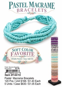 Pastel Macrame Bracelets
