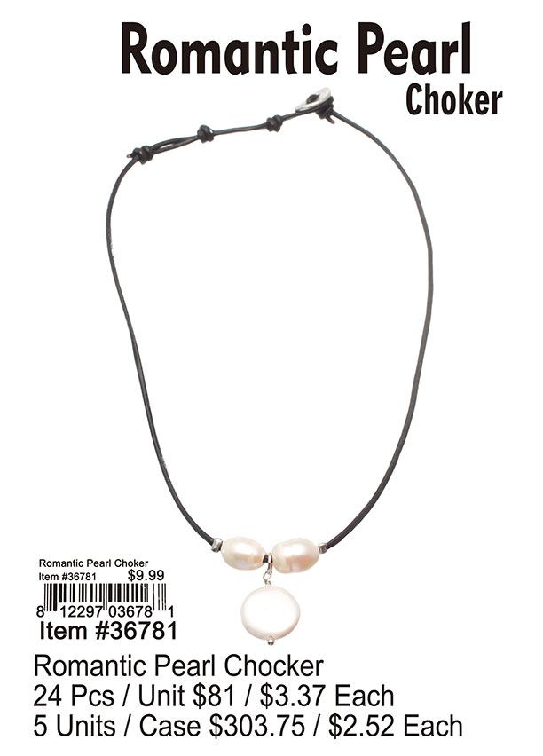 Romantic Pearl Choker