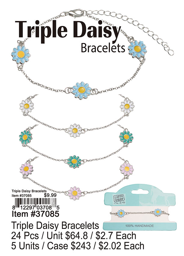 Triple Daisy Bracelets