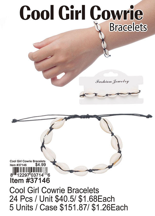 Cool Girl Cowrie Bracelets