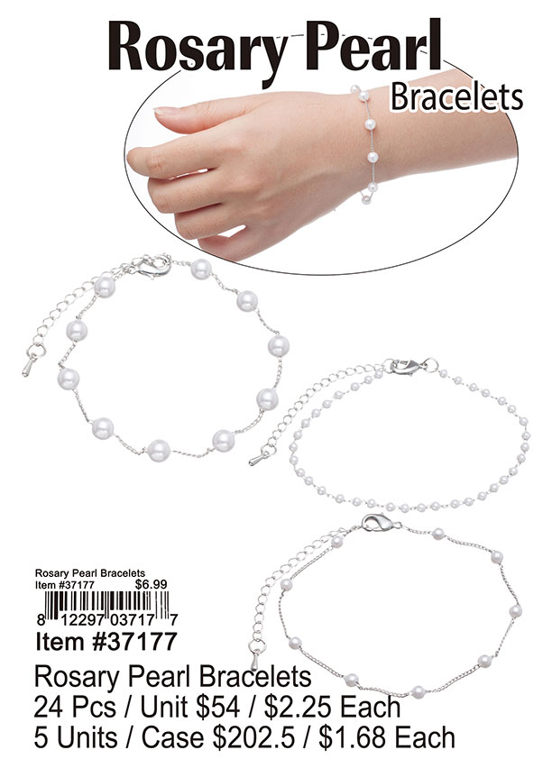 Rosary Pearl Bracelets