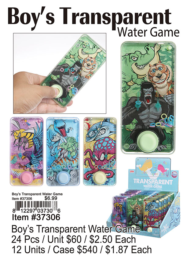 Boy Transparent Water Game