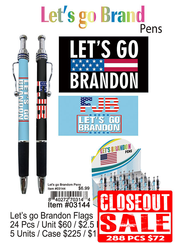 Lets Go Brandon Pens (CL)