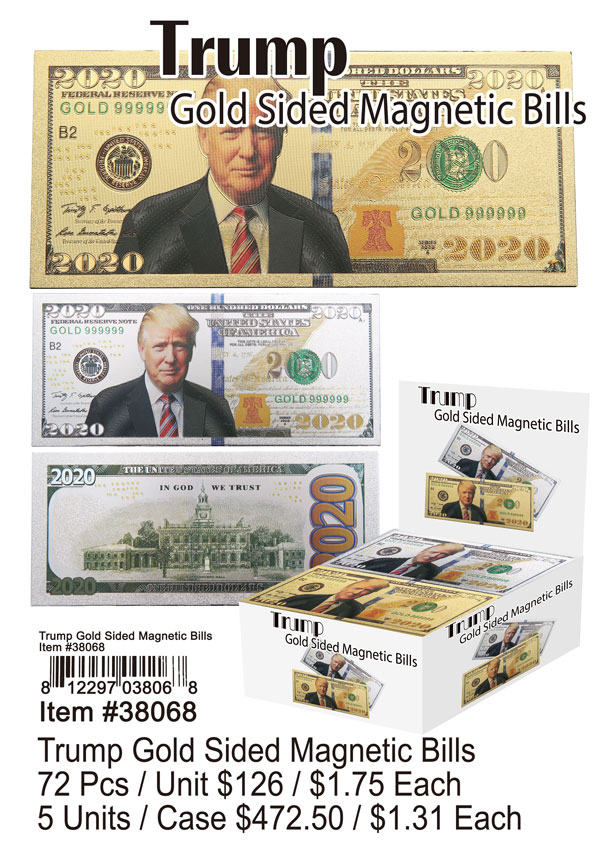 Trump Gold Sided Magnetic Bills