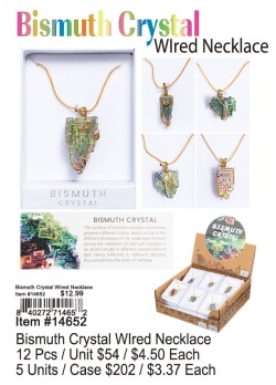 Bismuth Crystal WIred Necklace