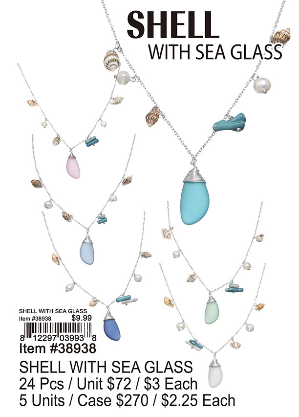 Shell With Sea Glass