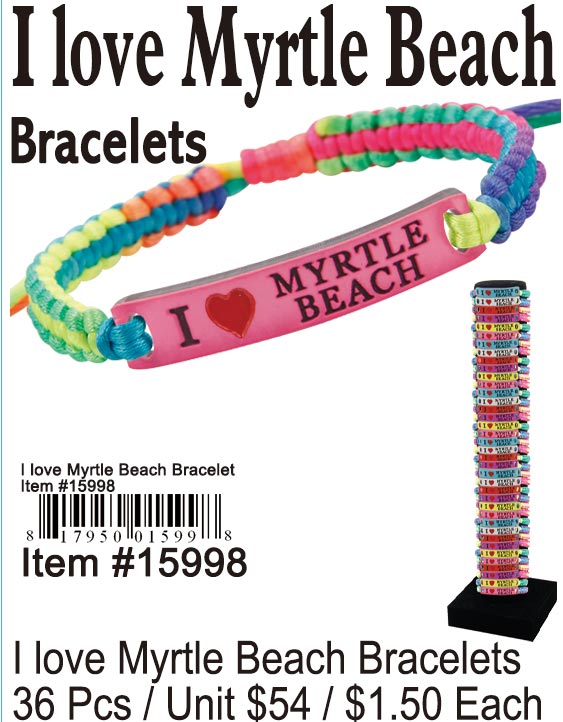 I Love Myrtle Beach Bracelets