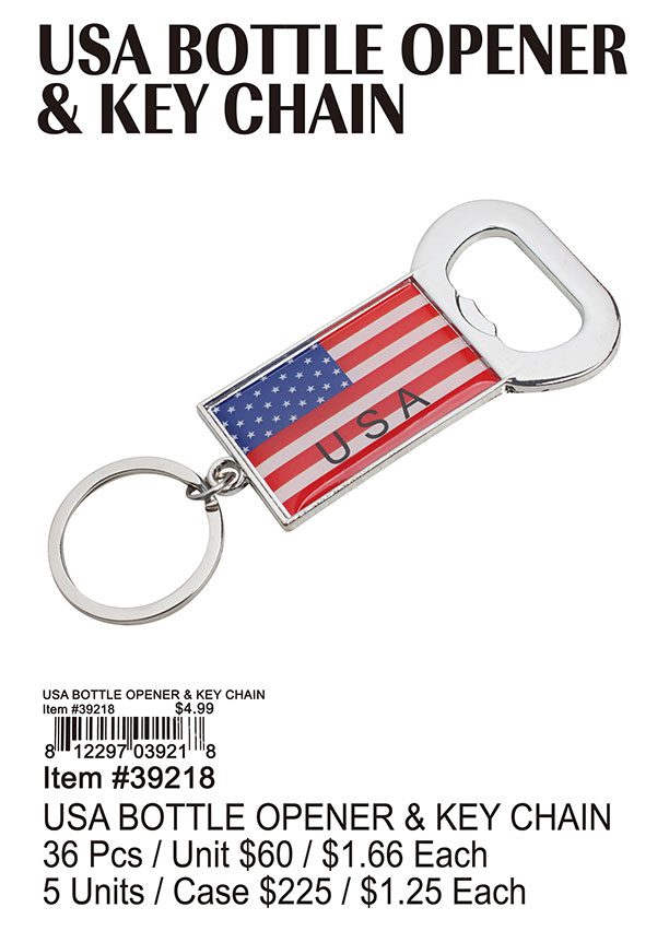 USA Bottle Opener and Keychain