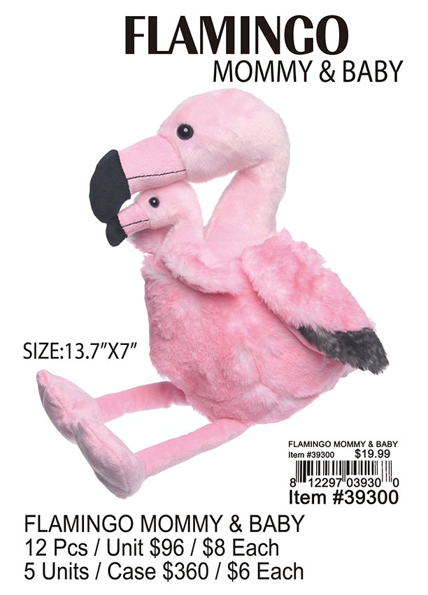 Flamingo Mommy and Baby