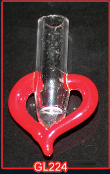 Rice Vials Color Open Heart (100s)