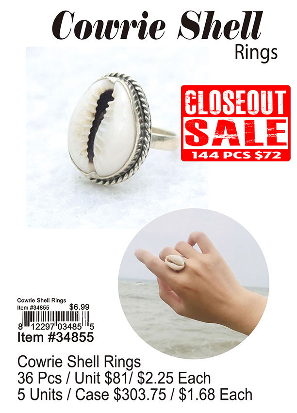 Cowrie Shell Rings (CL)