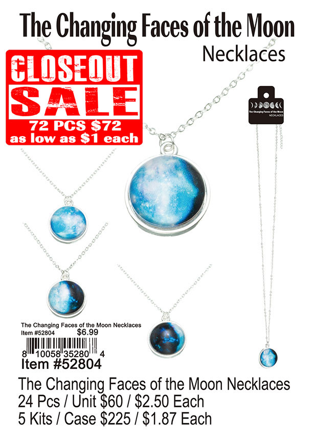 The Changing Faces Of The Moon Necklaces (CL)