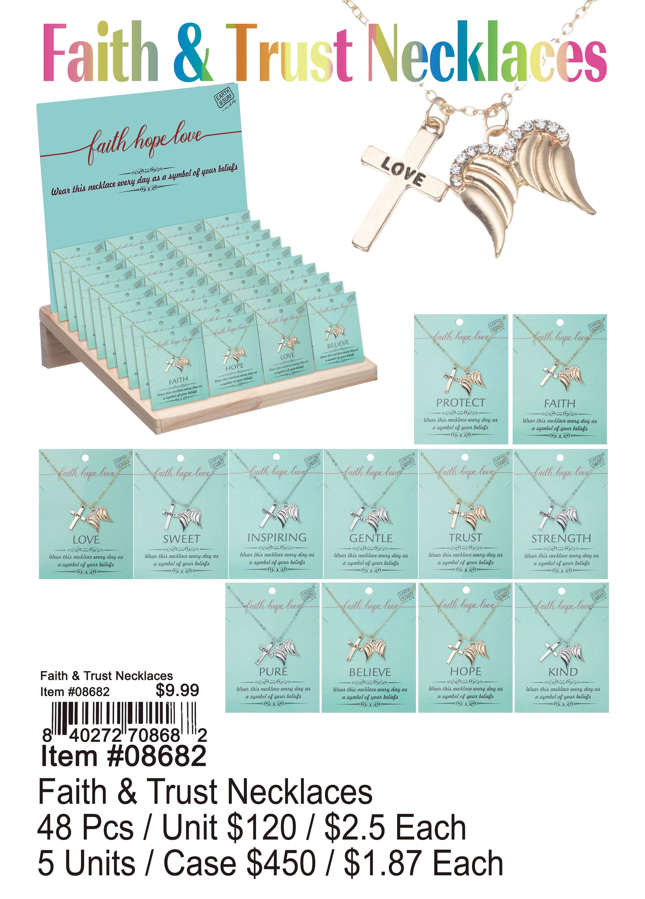 Faith and Trust Necklaces
