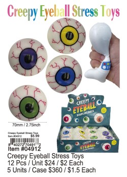 Creepy Eyeball Stress Toys