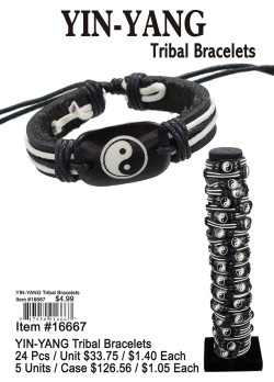 Yin-yang Tribal Bracelets